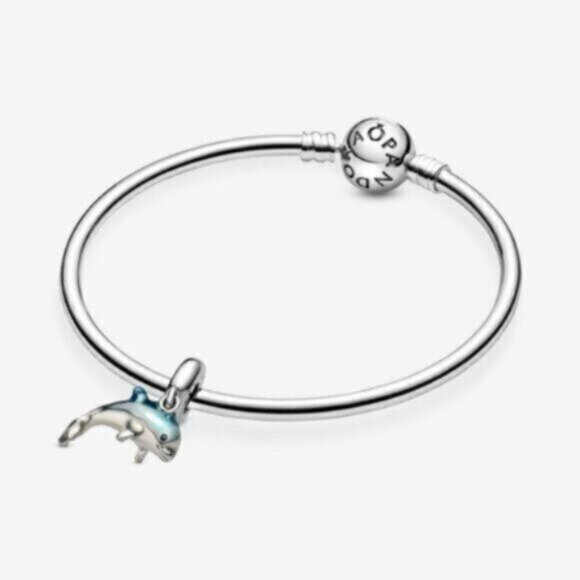 Pandora Shimmering Dolphin Dangle Charm - Picture 5 of 5